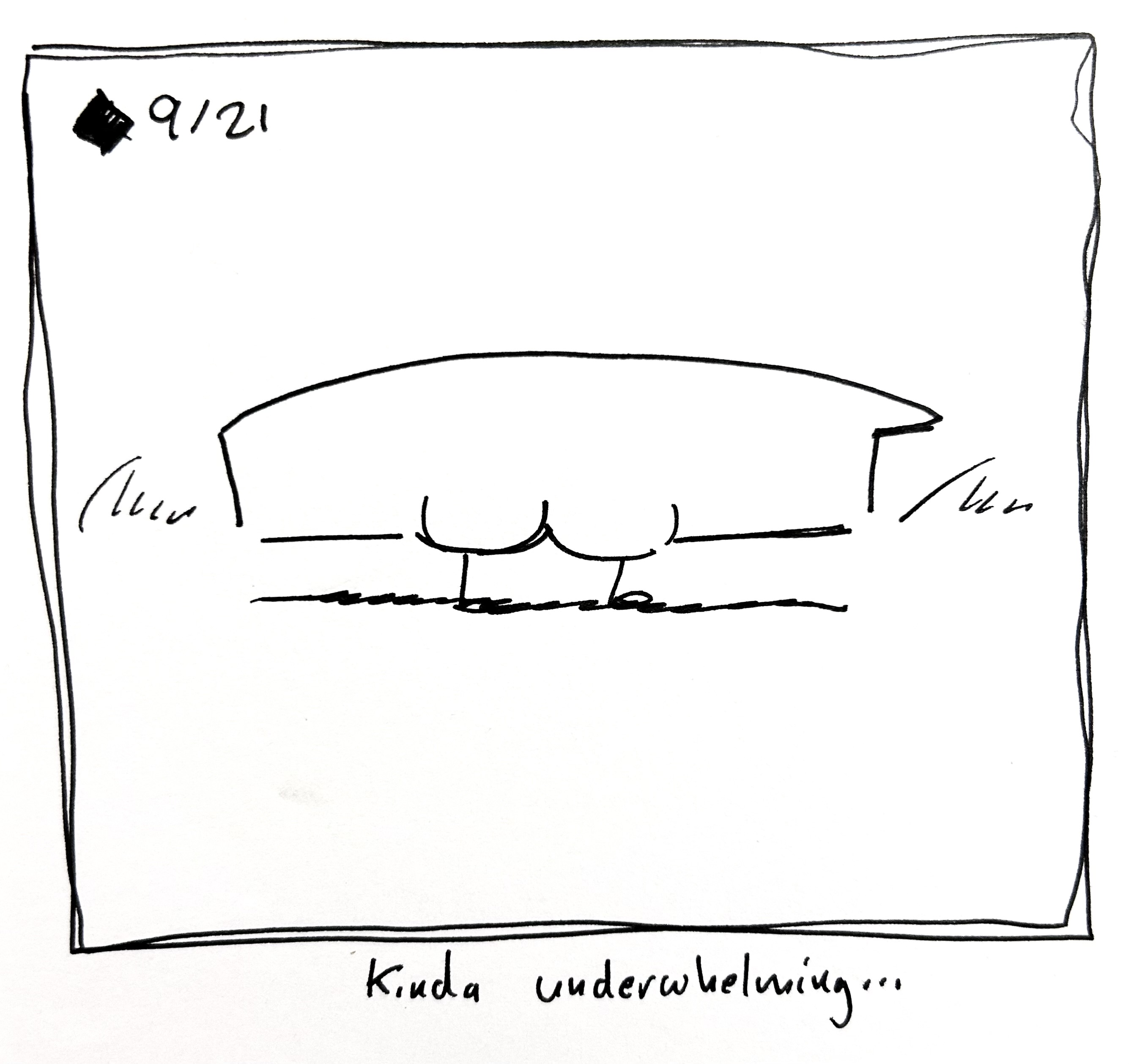 The wide one shows off their butt, which I kinda small in comparison. The caption reads "kinda underwhelming"